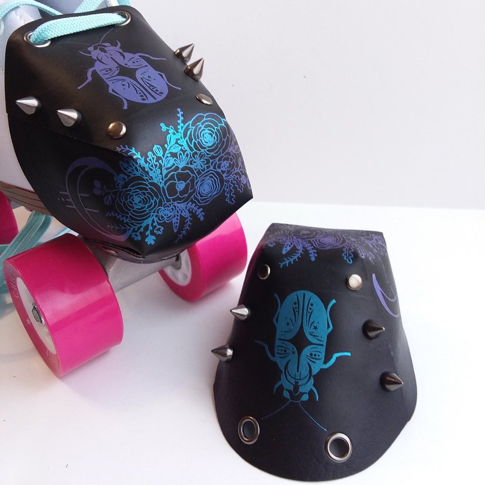 Custom Roller Skate Toe Guards Moon Beetle - Picture 14 of 14